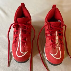 Nike Alpha Kids Red Baseball Cleats
